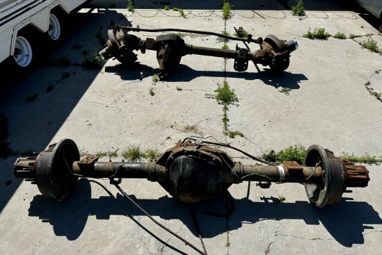 Pair of 4x4 Axles from 1997 Ford 1 Ton Truck  - No Reserve