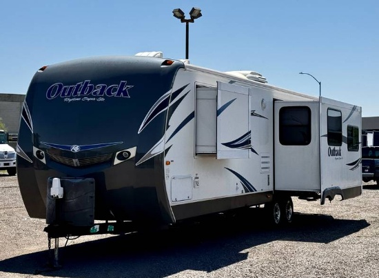 2013 Keystone Outback Super-Lite 298RE Travel Trailer with Three Slide Outs