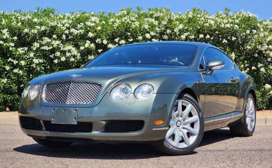 2005 Bentley Continental GT All Wheel Drive Twin Turbo W12 2 Door Coupe