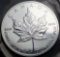 1993 Canada Maple Leaf Silver 1 oz $5