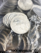 (100) Peace Silver Dollars