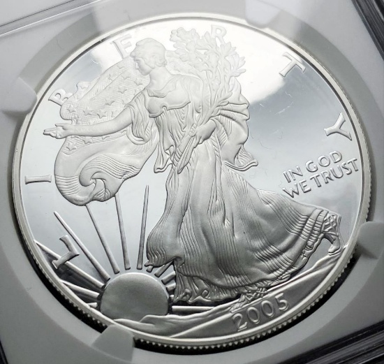 2005-W Proof American Silver Eagle NGC PF69 Ultra Cameo