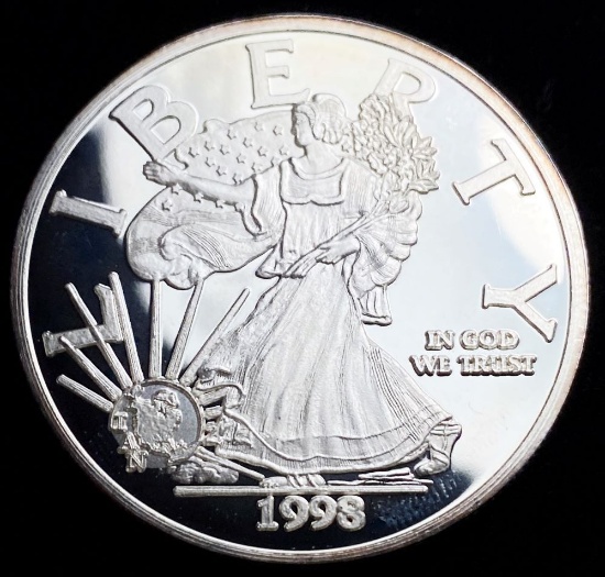 1998 Proof Silver Walking Liberty Design IAN