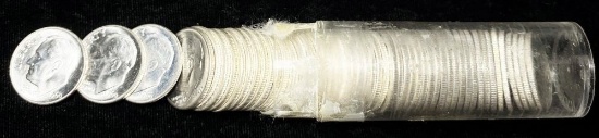 Roll (50-coins) 1960 Roosevelt Dimes 90% Silver