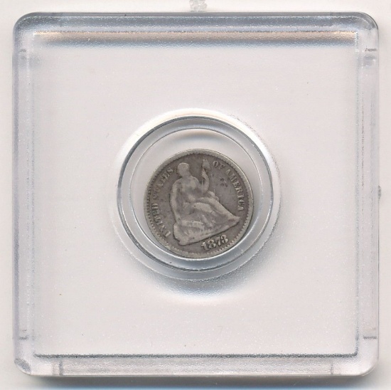 1878 Seated Liberty Silver Half Dime Circ.