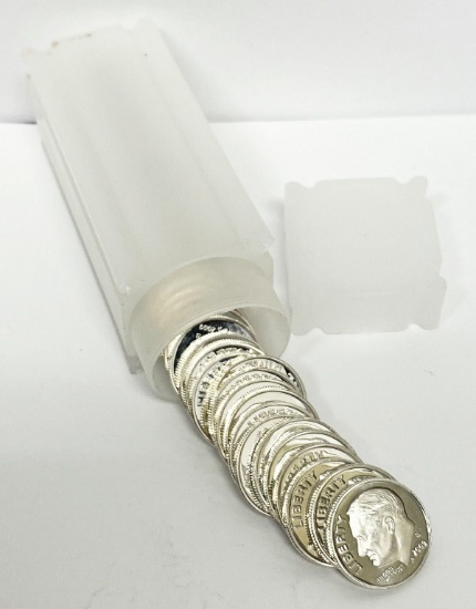 90% Silver Proof Roosevelt Dime Roll $5.00 Face (50-Coins)