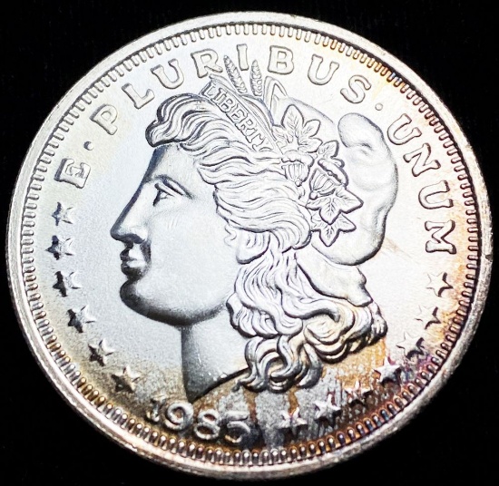 1985 Morgan Design Silver Trade Unit 1 oz