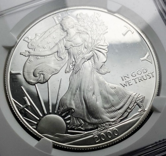 2000-P Proof American Silver Eagle NGC PF69 Ultra Cameo