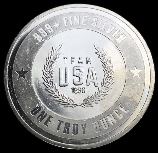 1896 United States Olympic Team 1 oz Silver