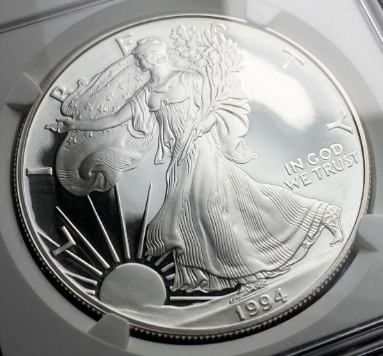 1994-P Proof American Silver Eagle NGC PF69 Ultra Cameo