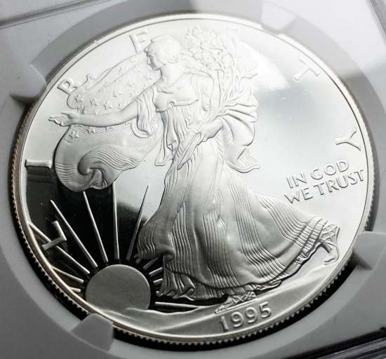 1995-P Proof American Silver Eagle NGC PF69 Ultra Cameo