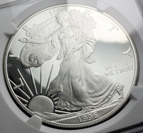 1996-P Proof American Silver Eagle NGC PF69 Ultra Cameo