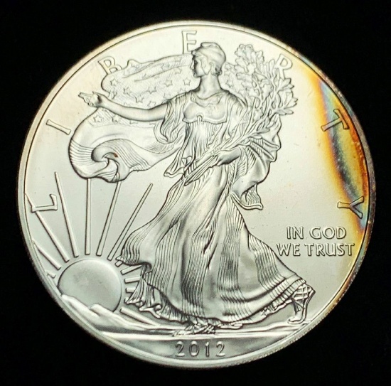 2012 Rainbow Edge American Silver Eagle