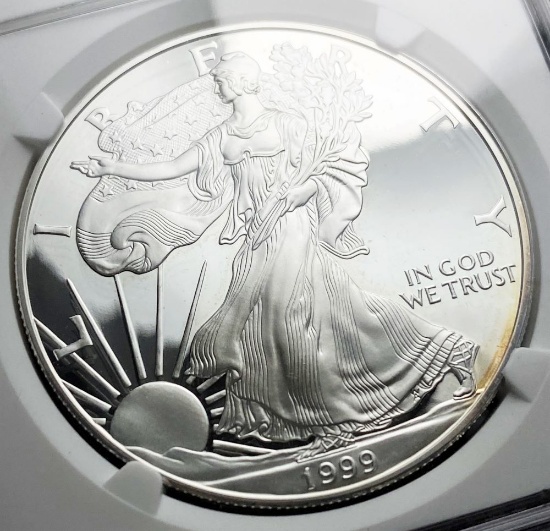 1999-P Proof American Silver Eagle NGC PF69 Ultra Cameo