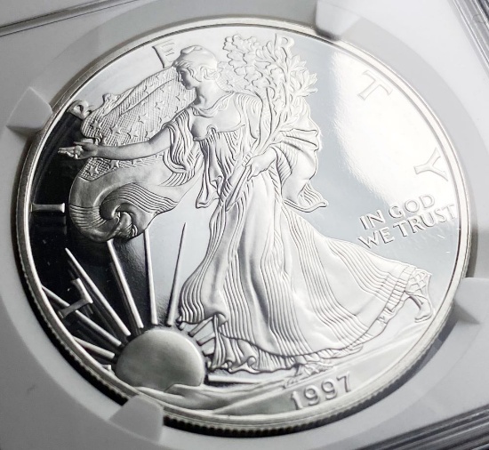 1997-P Proof American Silver Eagle NGC PF69 Ultra Cameo