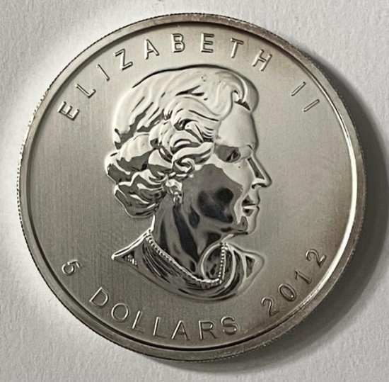 2012 Canada Moose Wildlife Series .9999 Fine Silver $5 Coin