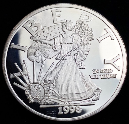 1998 Proof Silver Walking Liberty Design IAN