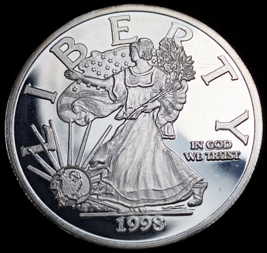1998 Proof Silver Walking Liberty Design IAN