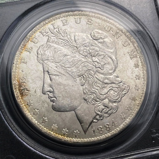 1884-O Morgan Silver Dollar PCGS MS64 OGH