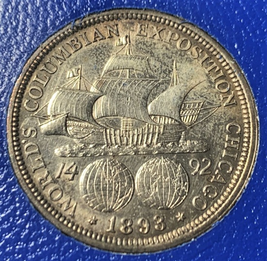 1896 Columbian Exposition .50C Commemorative MS62