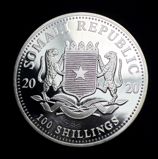 2020 Somali African Wildlife Silver 1 ozt 999.9