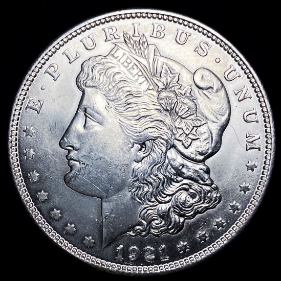 1921 Morgan Silver Dollar AU++
