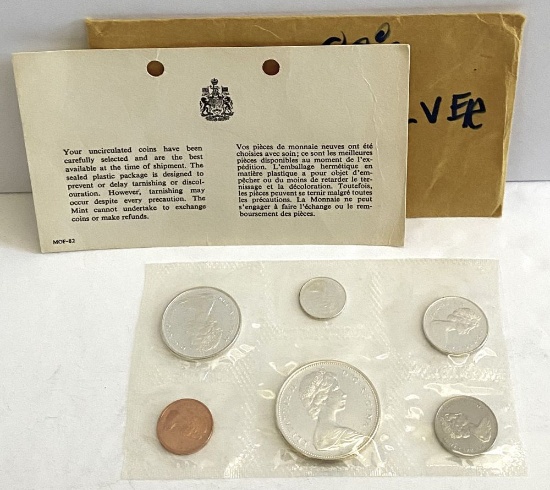 1967 Canadian Mint 80% Silver Set (6-coins)