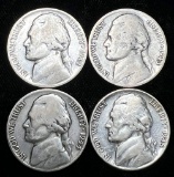 1942-1945 Silver War Nickel Set (4-coins)