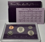 1992 United States Mint Proof Set (5-coins)