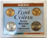 Unrealeased 2006-D/P Mint JFK SOC and $1 Sacagawea in COA Holder