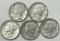 1940-1944 Mercury Silver Dimes (5 coins)