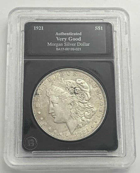 1921 Morgan Silver Dollar (Very Good)