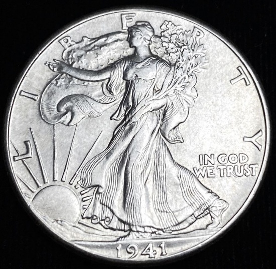 1941 Walking Liberty Half Dollar AU/BU