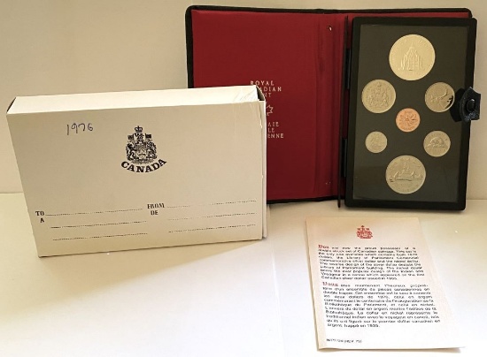 1976 Royal Canadian Mint Double $1 Proof 7-Coin Set OGP