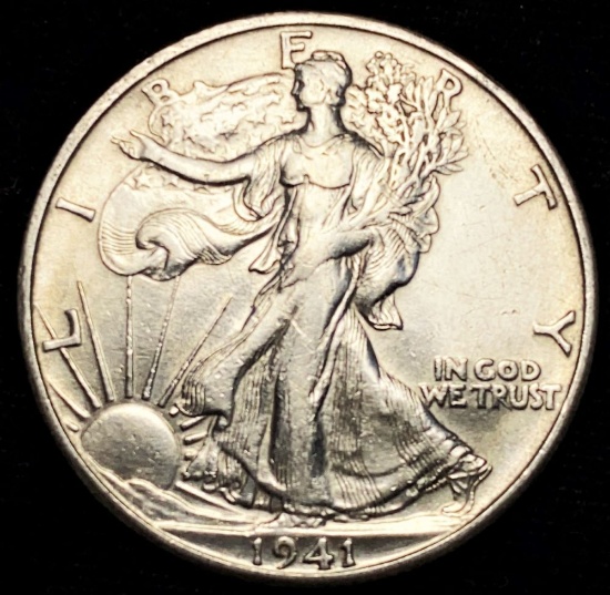 1941-D Walking Liberty Half-Dollar XF/AU