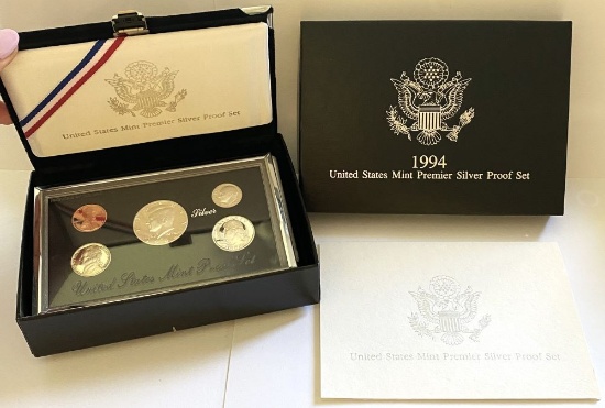 1994 U.S. Mint Premier Silver Proof Set (5-coins)