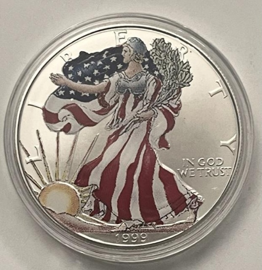 1999 Colorized American Silver Eagle