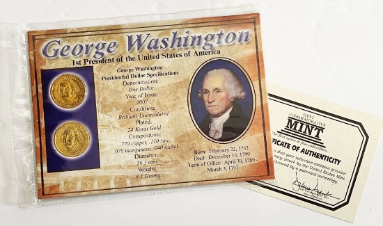 (2-coins) George Washington Presidential Dollars