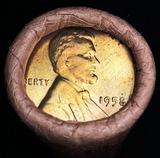 Mint Condition Wheat Cent Roll (50-coins)