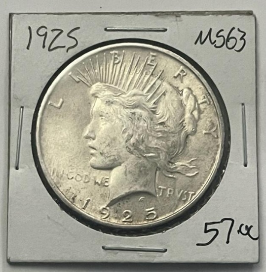 1925 Peace Silver Dollar MS63