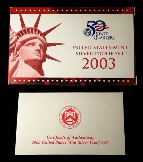 2003 United States Mint Silver Proof Set (10-Coins)