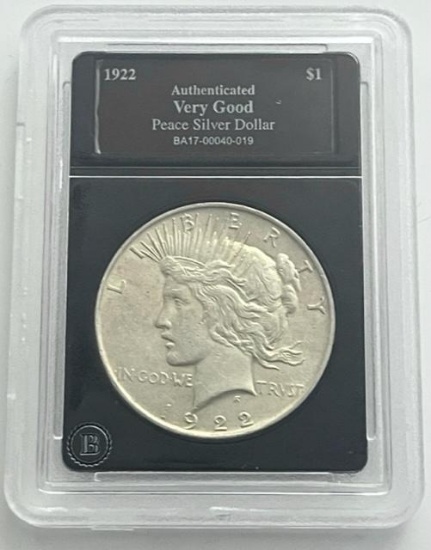 1922 Peace Silver Dollar (Very Good)