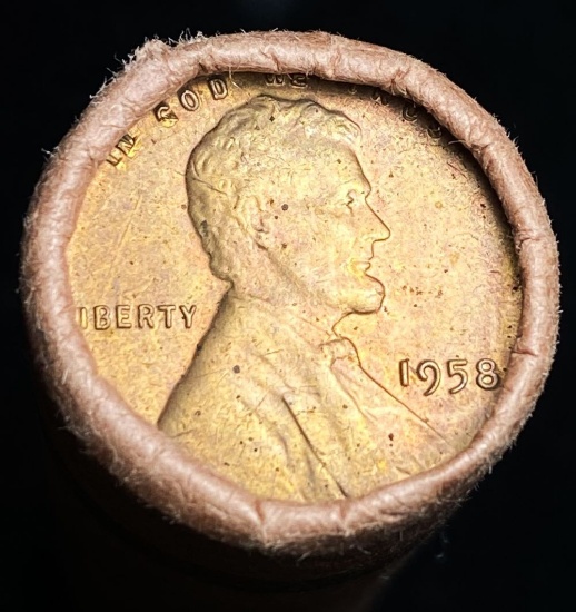 Mint Condition Wheat Cent Roll (50-coins)