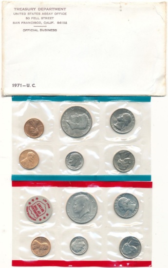 1971 United States Assay Office Set (11-coins)