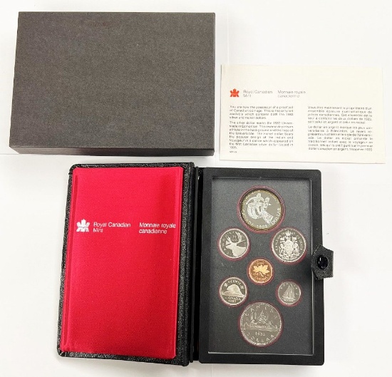 1983 Royal Canadian Mint Double $1 Proof 7-Coin Set OGP & COA