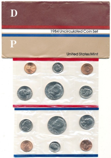 1984-D/P United States Mint Set (12-coins)
