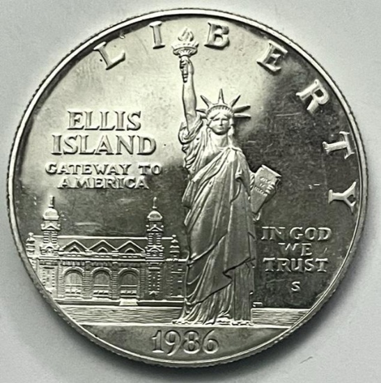 1986 Statue of Liberty Commemorative Proof Silver Dollar