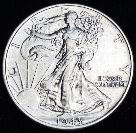 1943 Walking Liberty Half Dollar AU/BU