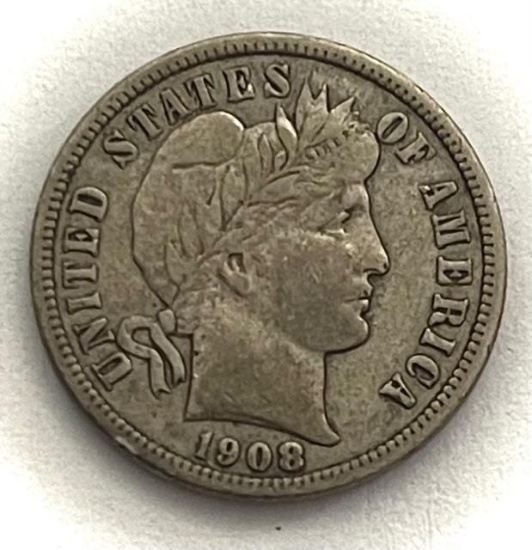 1908-D Seated Liberty Silver Dime