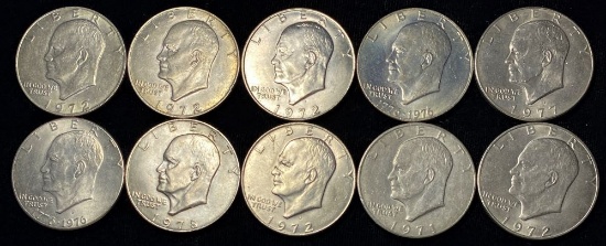 1971-1978 Eisenhower Ike Dollar (10-Coins)